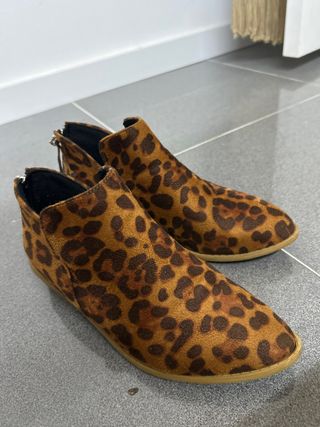 Botines Animal Print Marrones