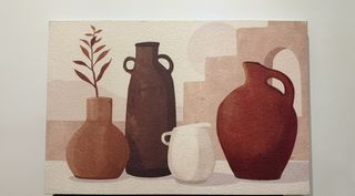 Cuadro Decorativo Jarrón Terracota