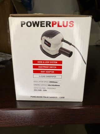 Lijadora Palm Sander Powerplus 130W Nueva!