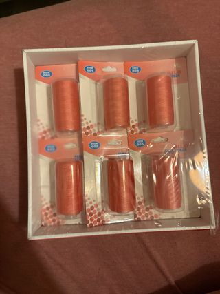 12 Hilos para coser 6 coral
