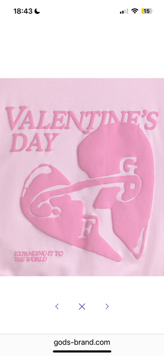 Sudadera Rosa Corazón Roto Día de San Valentín