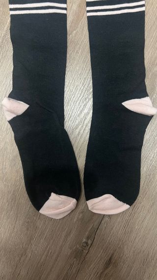 Leotardos niña negros y rosas