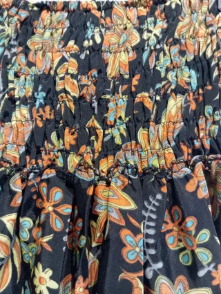 Falda asimétrica  estampada bohemia