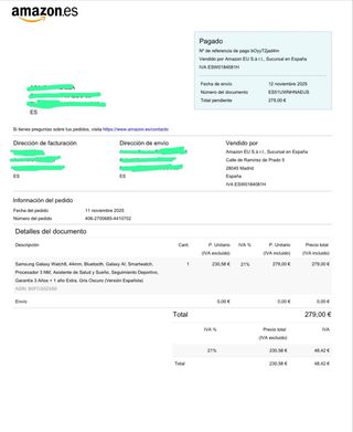 Samsung Watch 8 Negro 40MM