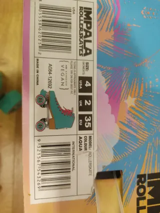 Patines Impala 4 ruedas Talla 35 Casi Nuevos