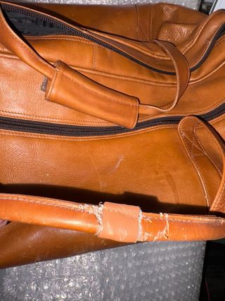 Bolso de viaje de cuero, excelente marca Latico