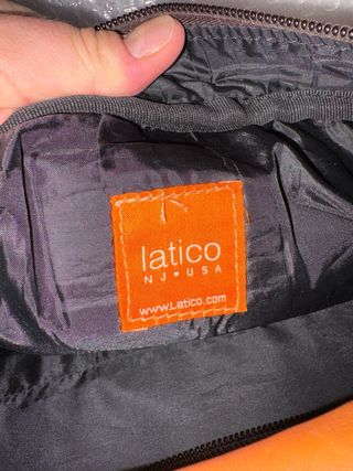 Bolso de viaje de cuero, excelente marca Latico