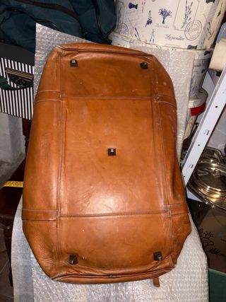 Bolso de viaje de cuero, excelente marca Latico