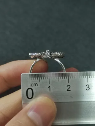 Anillo Mariposa Calavera Plateado