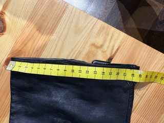 Botas altas de cuero negras con tacon