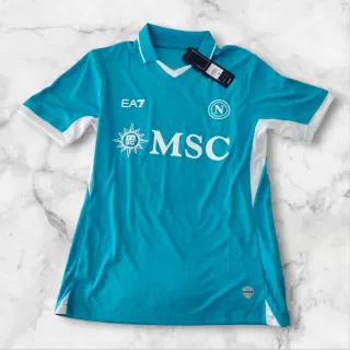 Camiseta Napoli EA7 Azul Lukaku #9 talla M