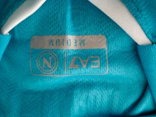 Camiseta Napoli EA7 Azul Lukaku #9 talla M