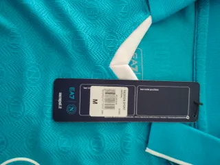 Camiseta Napoli EA7 Azul Lukaku #9 talla M