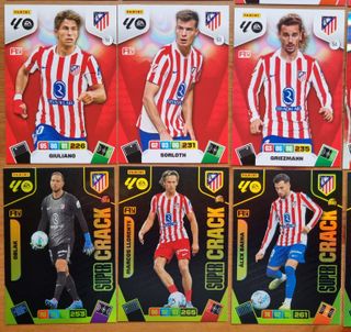 Cromos ATLÉTICO MADRID. Liga 2025 2026 Adrenalyn