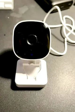 Telecamera di sicurezza bianca