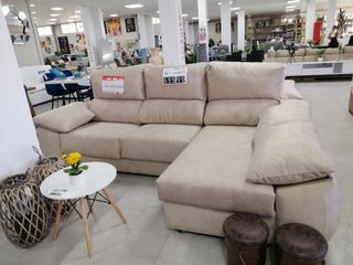 OFERTA SOFA  CHAISE LONGUE BLACK  EDA 290X160CM