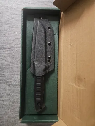 Coltello KHU 25cm nero con fodero