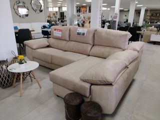 OFERTA SOFA  CHAISE LONGUE BLACK  EDA 290X160CM