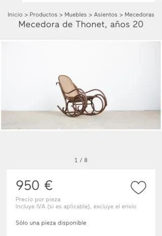 Vecchia sedia Thonet in legno massello anni 1920