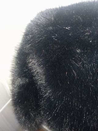 Chaquetón negro tipo visón