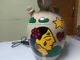 Botijo decorativo con luz
