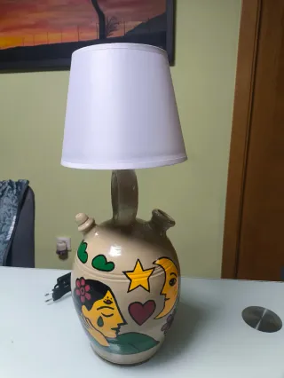 Botijo decorativo con luz