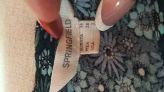 Vestido floral manga larga