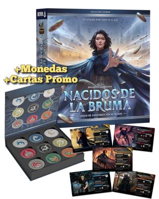 [15% OFERTA] NACIDOS DE LA BRUMA + CARTAS +MONEDAS