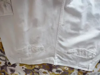 Bermuda Lino Hombre Blanca