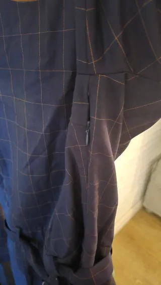 Mono azul marino cuadros