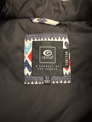 Traje de esquí niña Ripcurl Talla 10