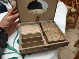 Joyero Nuevo Beige con estampado