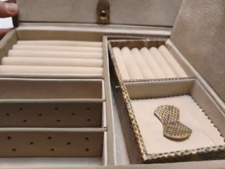 Joyero Nuevo Beige con estampado