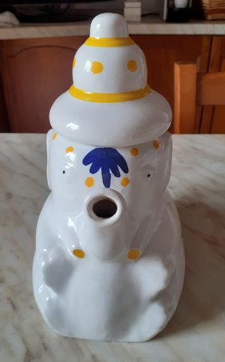 Teiera vintage Tè Ati ceramica forma di elefante