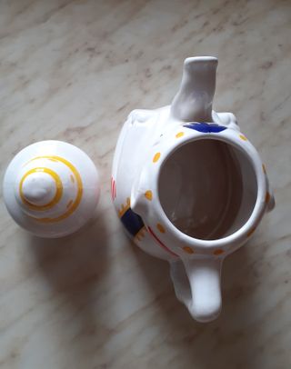Teiera vintage Tè Ati ceramica forma di elefante