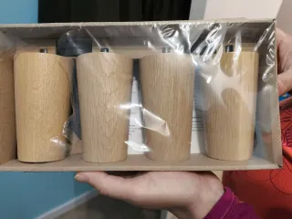 Patas para mesa Ikea de madera