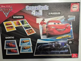 Pack 4 en 1 Educa Cars 3 Puzzles