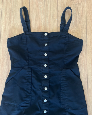 Vestido vaquero H&M negro con botones
