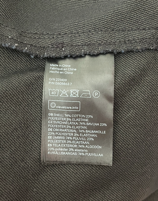 Vestido vaquero H&M negro con botones