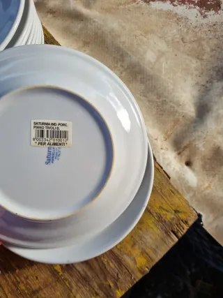Set 11 Piatti Saturnia Porcellana