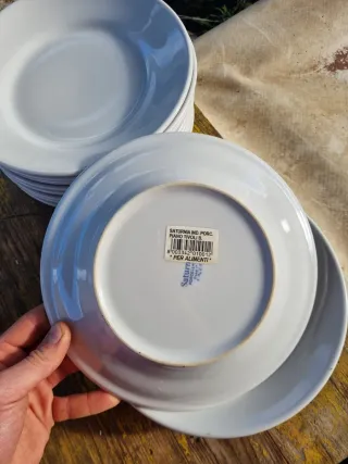 Set 11 Piatti Saturnia Porcellana