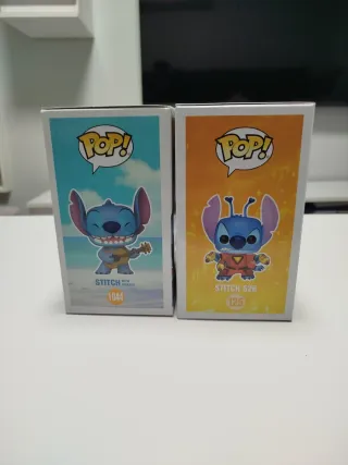 Cajas vacías Funko Pop! Stitch 1044 y 125