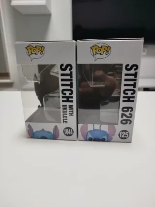 Cajas vacías Funko Pop! Stitch 1044 y 125
