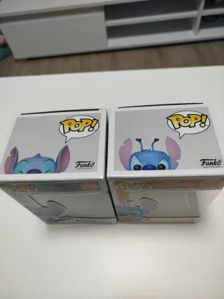 Cajas vacías Funko Pop! Stitch 1044 y 125