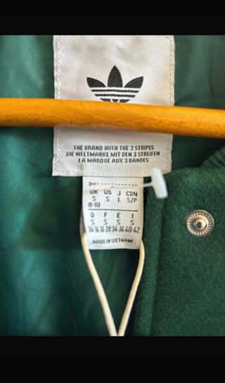 Chaqueta Adidas Coach Talla S Edición USA