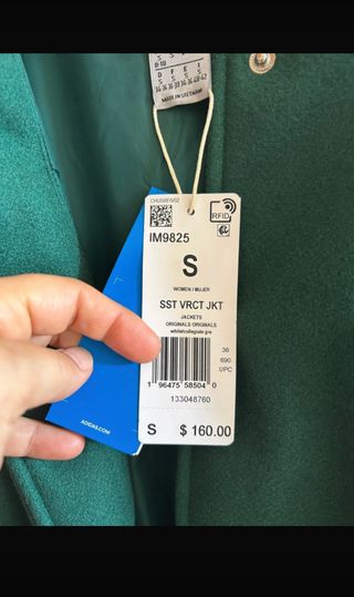 Chaqueta Adidas Coach Talla S Edición USA