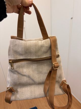 Mochila Senda Beige y Marrón