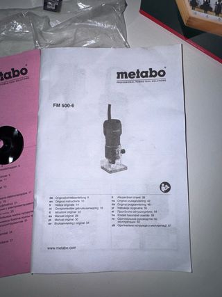 Metabo FM 500-6 + Set de Fresas 15 pz