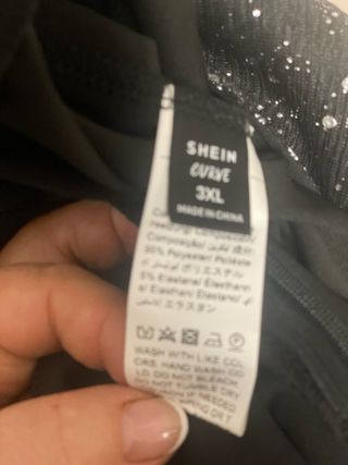 Mono con brillos negro talla 56