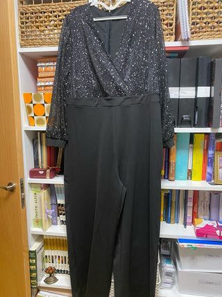 Mono con brillos negro talla 56